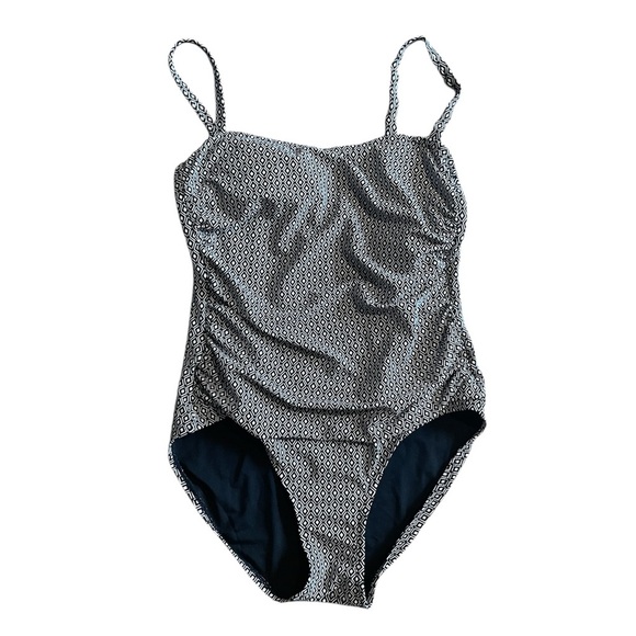 Dkny Other - NWOT DKNY Black and White Tummy Control One-Piece Bathing Suit Women's XL